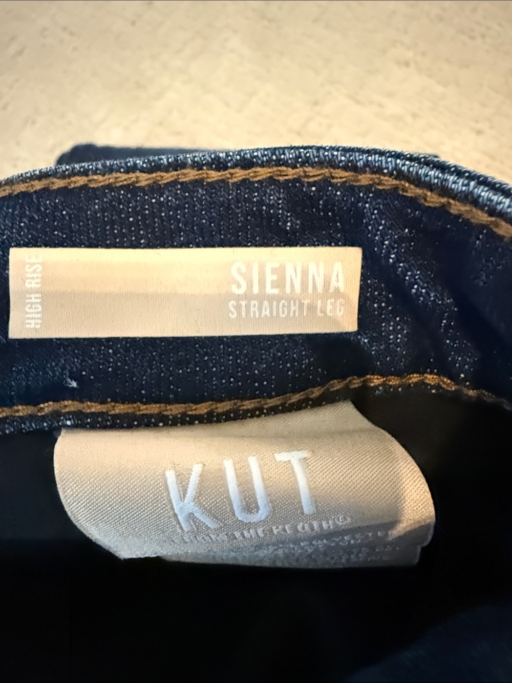 Dark Blue Wide-Leg Cuffed Women's Jeans-Size 10 - Picture 4 of 5